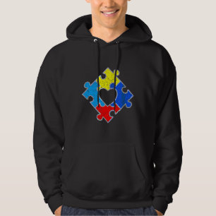 Autism Awareness Autism Puzzle Hear Idea Hoodie