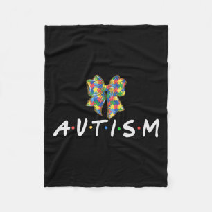 Autism Awareness Autism Squad Support Women Men  Fleece Blanket