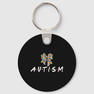 Autism Awareness Autism Squad Support Women Men  Key Ring