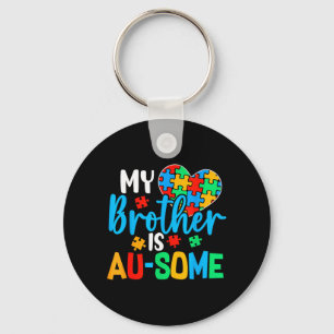 Autism Awareness Autism Squad Suprt Awesome Boys Key Ring