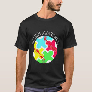 Autism Awareness Autism Support Baseball T-Shirt