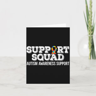 Autism Awareness Autism Support Squad Family Blue Card