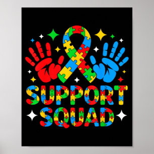 Autism awareness autism support squad family poster