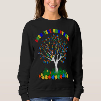Autism Awareness Autism Tree  For Autism Kids & Me Sweatshirt