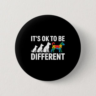 Autism awareness autistic 6 cm round badge