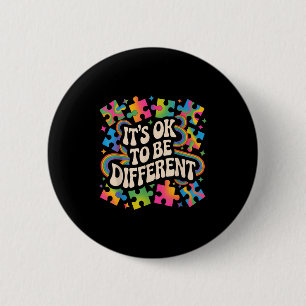 Autism awareness autistic 6 cm round badge