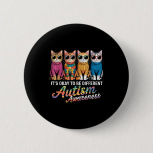 Autism awareness autistic 6 cm round badge