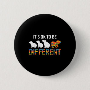 Autism awareness autistic 6 cm round badge