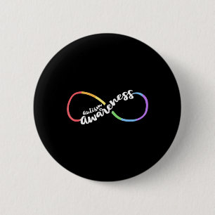 Autism Awareness Autistic Acceptance Rainbow Infin 6 Cm Round Badge
