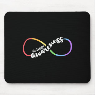 Autism Awareness Autistic Acceptance Rainbow Infin Mouse Pad