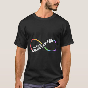 Autism Awareness Autistic Acceptance Rainbow Infin T-Shirt