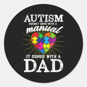 Autism Awareness Autistic Autism Different Autisti Classic Round Sticker