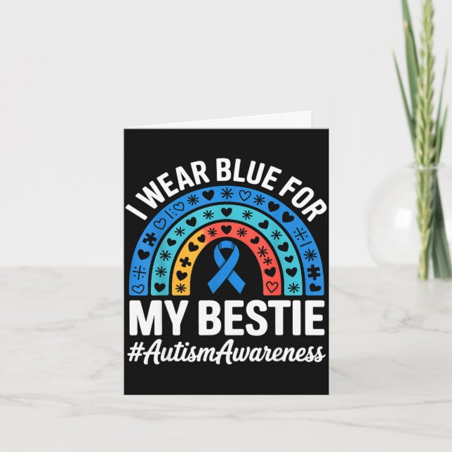Autism awareness autistic  card (Front)
