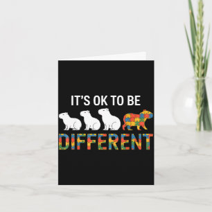 Autism awareness autistic card