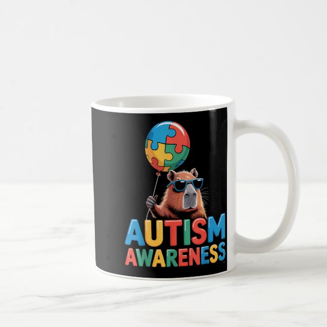 Autism awareness autistic  coffee mug (Right)