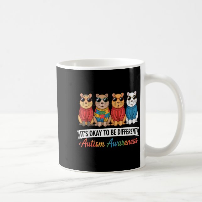 Autism awareness autistic  coffee mug (Right)
