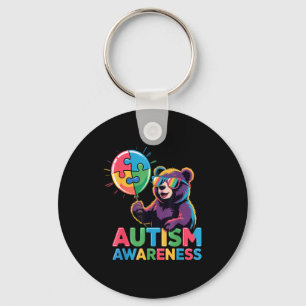 Autism awareness autistic key ring