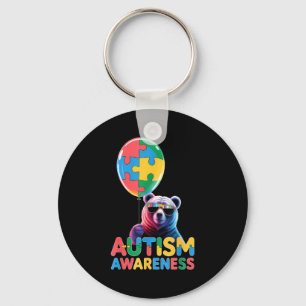 Autism awareness autistic key ring