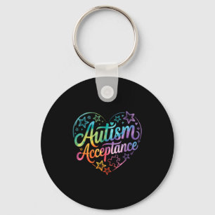 Autism awareness autistic key ring