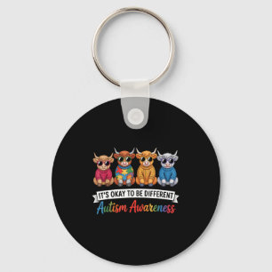 Autism awareness autistic key ring