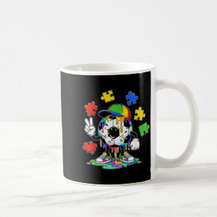 Autism Awareness Autistic Kids Boys Ice Cream Drip Coffee Mug