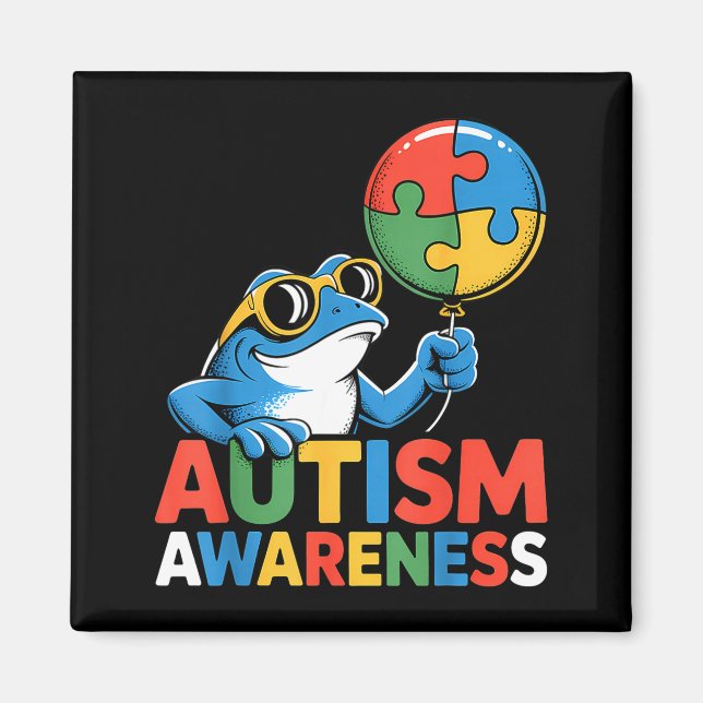 Autism awareness autistic  magnet (Front)