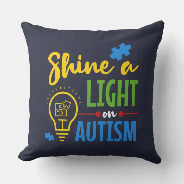 Autism Awareness Autistic Mum Puzzle Cushion | Zazzle