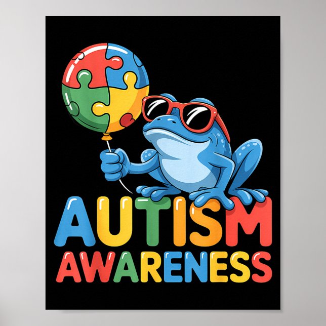 Autism awareness autistic  poster (Front)