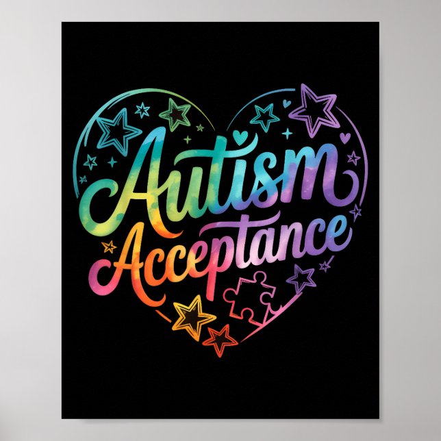 Autism awareness autistic  poster (Front)