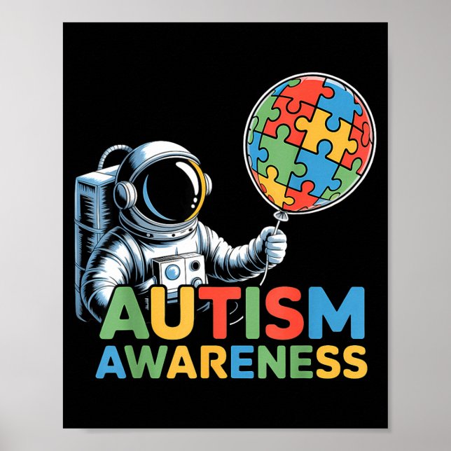 Autism awareness autistic  poster (Front)