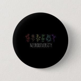 Autism Awareness Autistic Pride Rainbow Neurodiver 6 Cm Round Badge