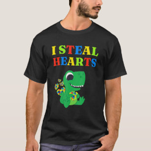 Autism Awareness Autistic Son Daughter I Steal Hea T-Shirt