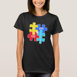 Autism Awareness Autistic Son Teach Hope Love Ins T-Shirt