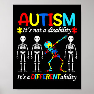 Autism Awareness Autists Support Autist Autistic A Poster
