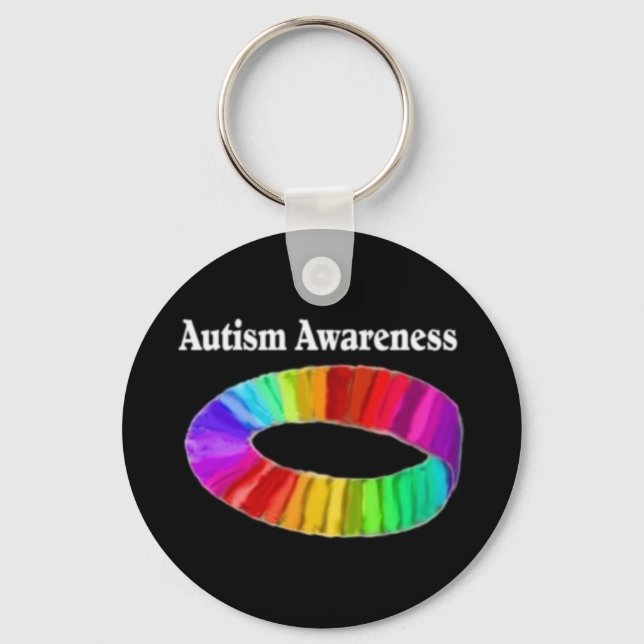 Autism Awareness Band Key Ring (Front)