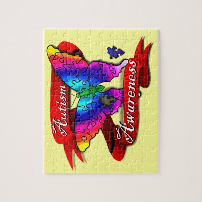 Autism Awareness Banner Jigsaw Puzzle (Vertical)