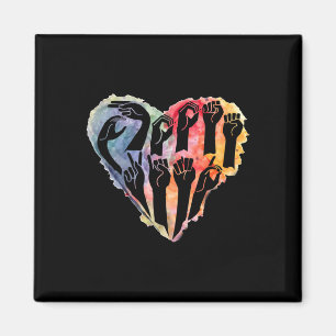 Autism Awareness Be Kind Asl Heart Anti Bullying Magnet