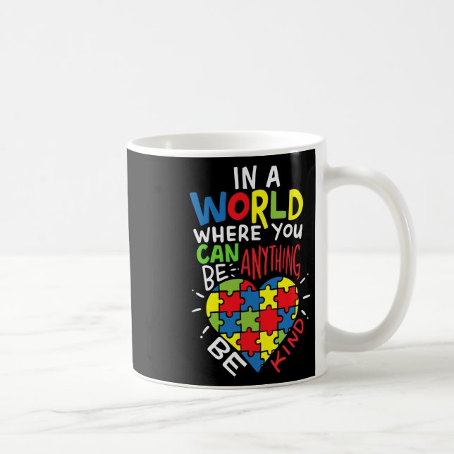 Autism Awareness Be Kind Kindnes  Coffee Mug (Right)