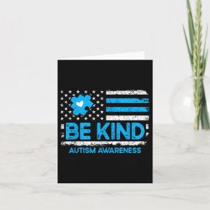 Autism Awareness Be Kind Kindness For Men Women Ki Card