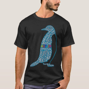 Autism Awareness Big Brother Penguin T-Shirt