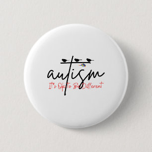 Autism Awareness Bird Cute Animal Its Ok To Be Dif 6 Cm Round Badge