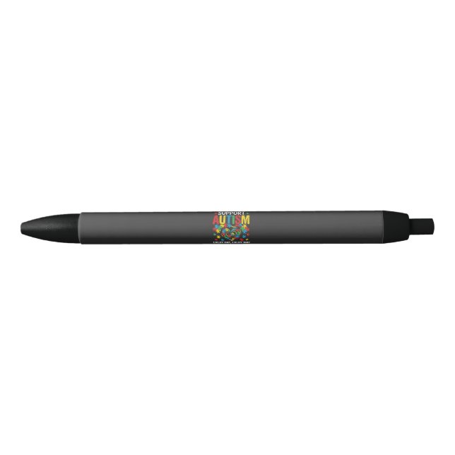 Autism awareness black ink pen (Front)