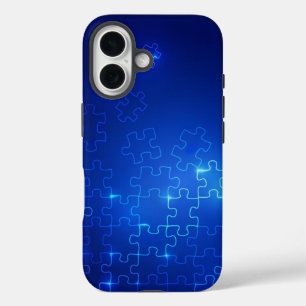 Autism Awareness Blue Puzzle iPhone cell case