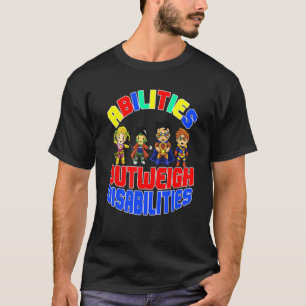 Autism Awareness Boy Abilities Outweigh Disabiliti T-Shirt