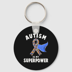 Autism Awareness Boys Girls Kids Is My Superpower Key Ring