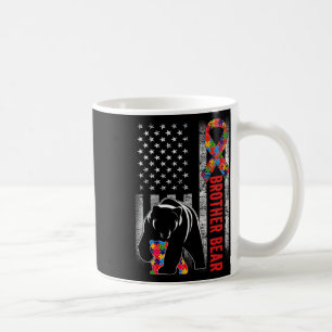Autism Awareness Brother Bear American Flag Autism Coffee Mug