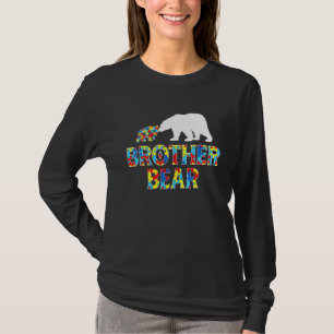 Autism Awareness Brother Bear Puzzle Support Autis T-Shirt