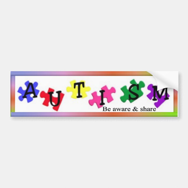 Autism Awareness Bumper Sticker (Front)