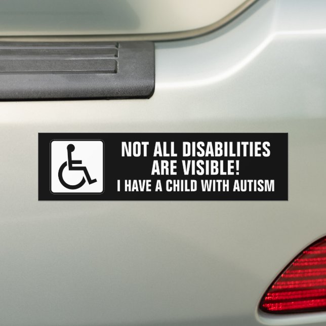 Autism Awareness Bumper Sticker (On Car)