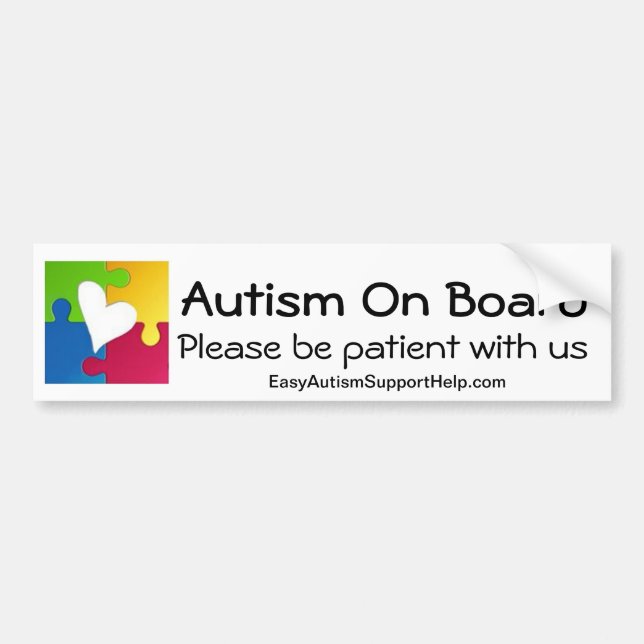 Autism Awareness Bumper Sticker (Front)